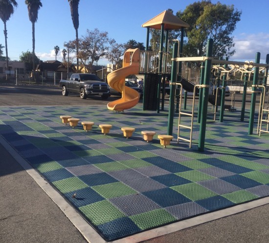 Playground Equipment Installers completed 59th St Elementary School Playground in Los Angeles, CA